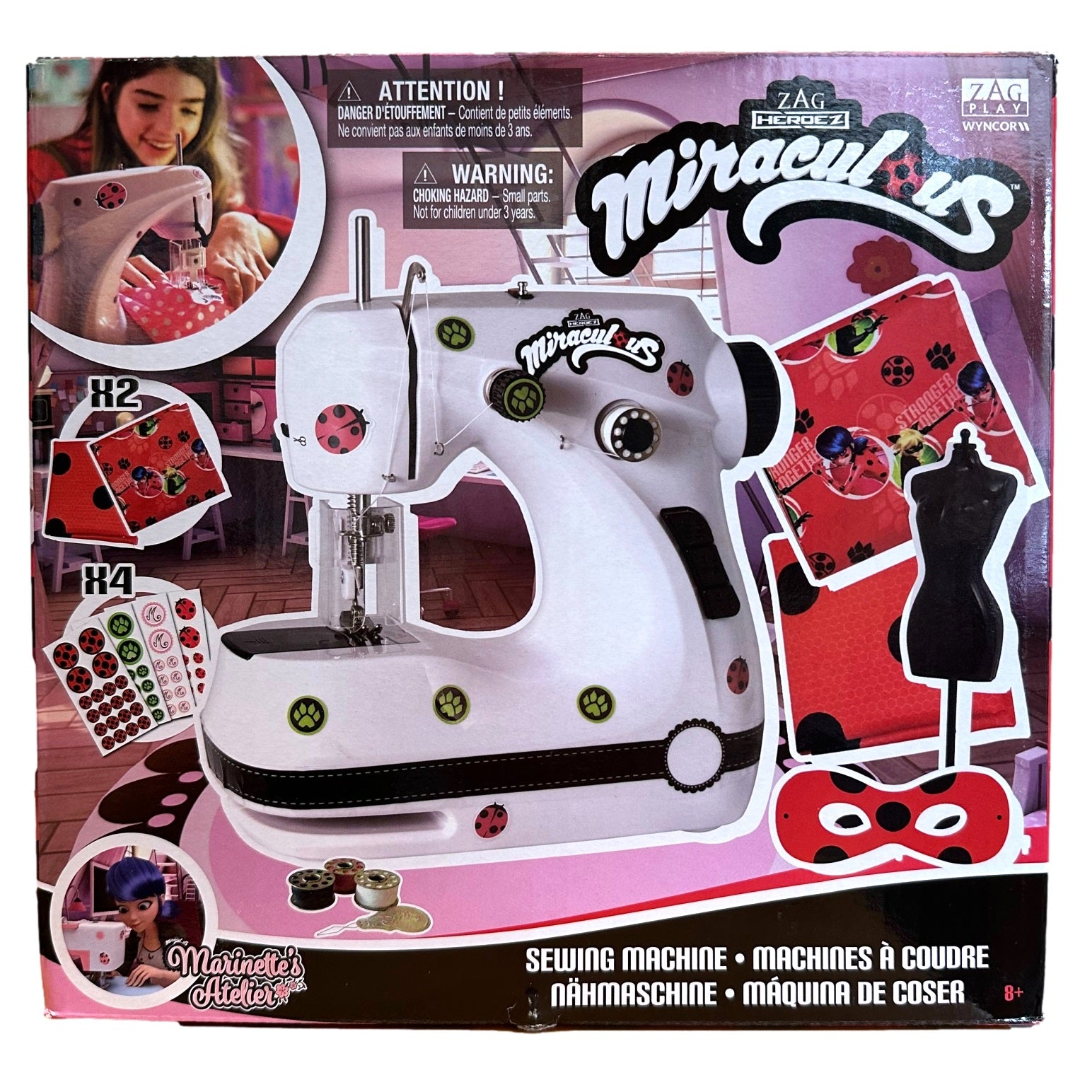 Miraculous sewing machine playset box.